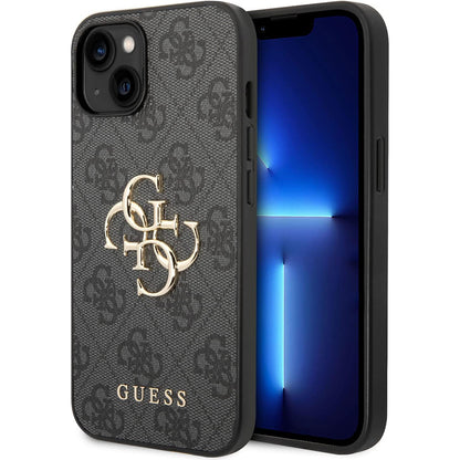 Custodia per Apple iPhone 15 Plus, Guess, 4G Big Logo, Grigio
