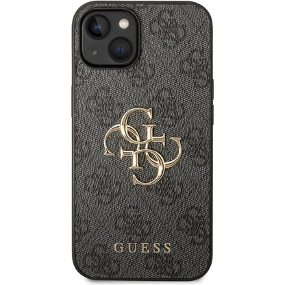 Custodia per Apple iPhone 15 Plus, Guess, 4G Big Logo, Grigio