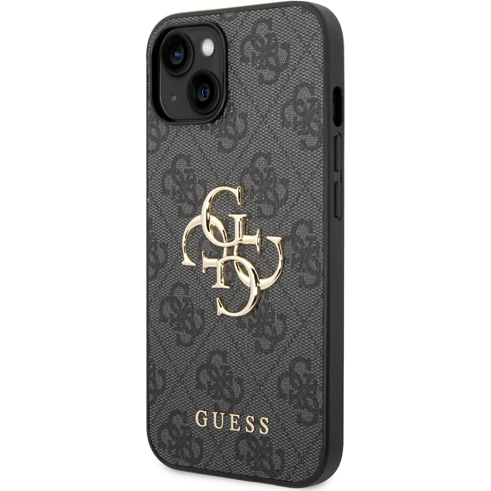 Custodia per Apple iPhone 15 Plus, Guess, 4G Big Logo, Grigio