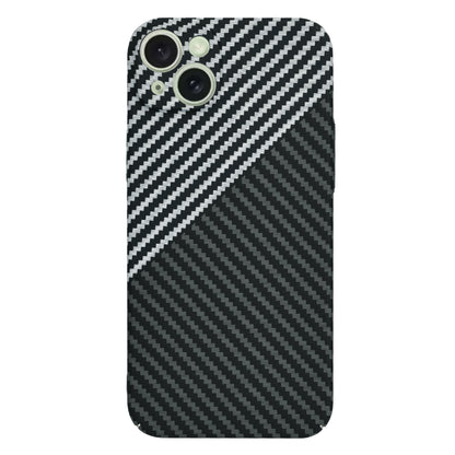 Custodia per Apple iPhone 15 Plus, Techsuit, Carbonite FiberShell, Nero Grigio