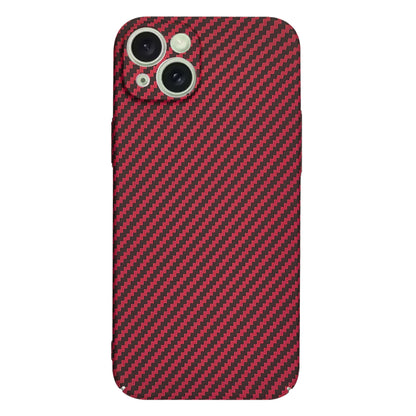 Custodia per Apple iPhone 15 Plus, Techsuit, Carbonite FiberShell, Rossa