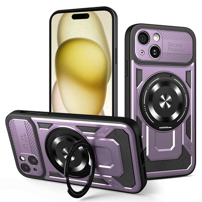 Custodia per Apple iPhone 15 Plus, Techsuit, RuggedCam, Viola