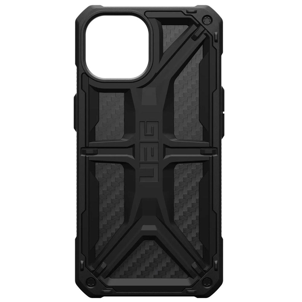 Custodia per Apple iPhone 15 Plus, Urban Armor Gear, Monarch Carbon, Nera