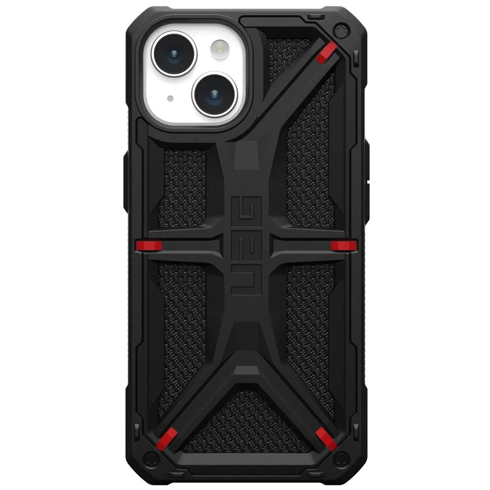 Custodia per Apple iPhone 15 Plus, Urban Armor Gear, Monarch Kevlar, Nera