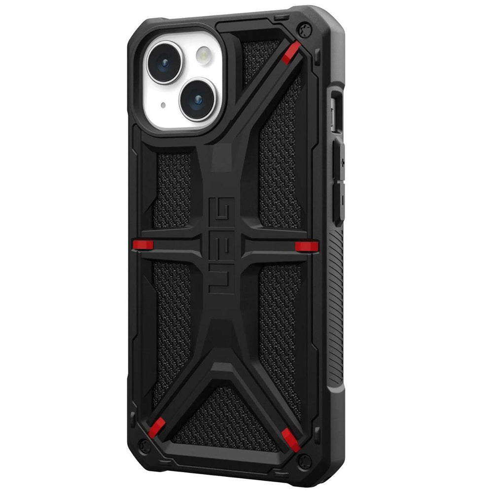 Custodia per Apple iPhone 15 Plus, Urban Armor Gear, Monarch Kevlar, Nera