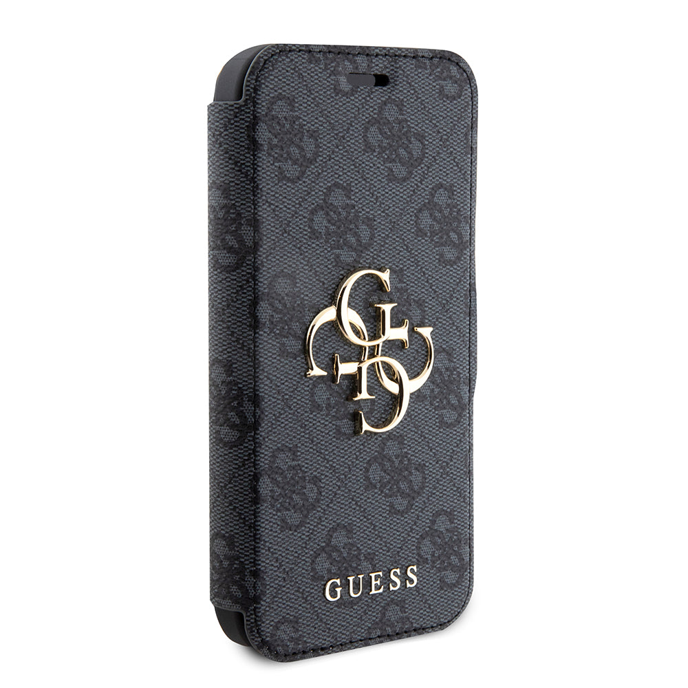 Custodia per Apple iPhone 15 Pro, Guess, 4G Book, Grigio
