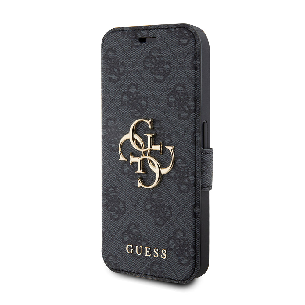 Custodia per Apple iPhone 15 Pro, Guess, 4G Book, Grigio