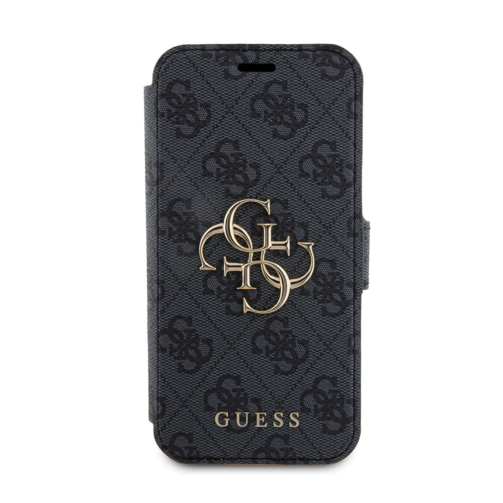 Custodia per Apple iPhone 15 Pro, Guess, 4G Book, Grigio