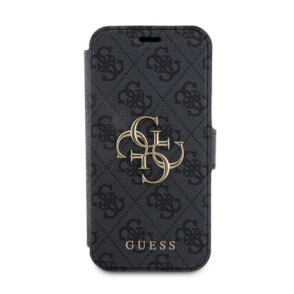 Custodia per Apple iPhone 15 Pro, Guess, 4G Book, Grigio