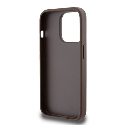 Case for Apple iPhone 15 Pro, Guess, 4G Stripe, Brown