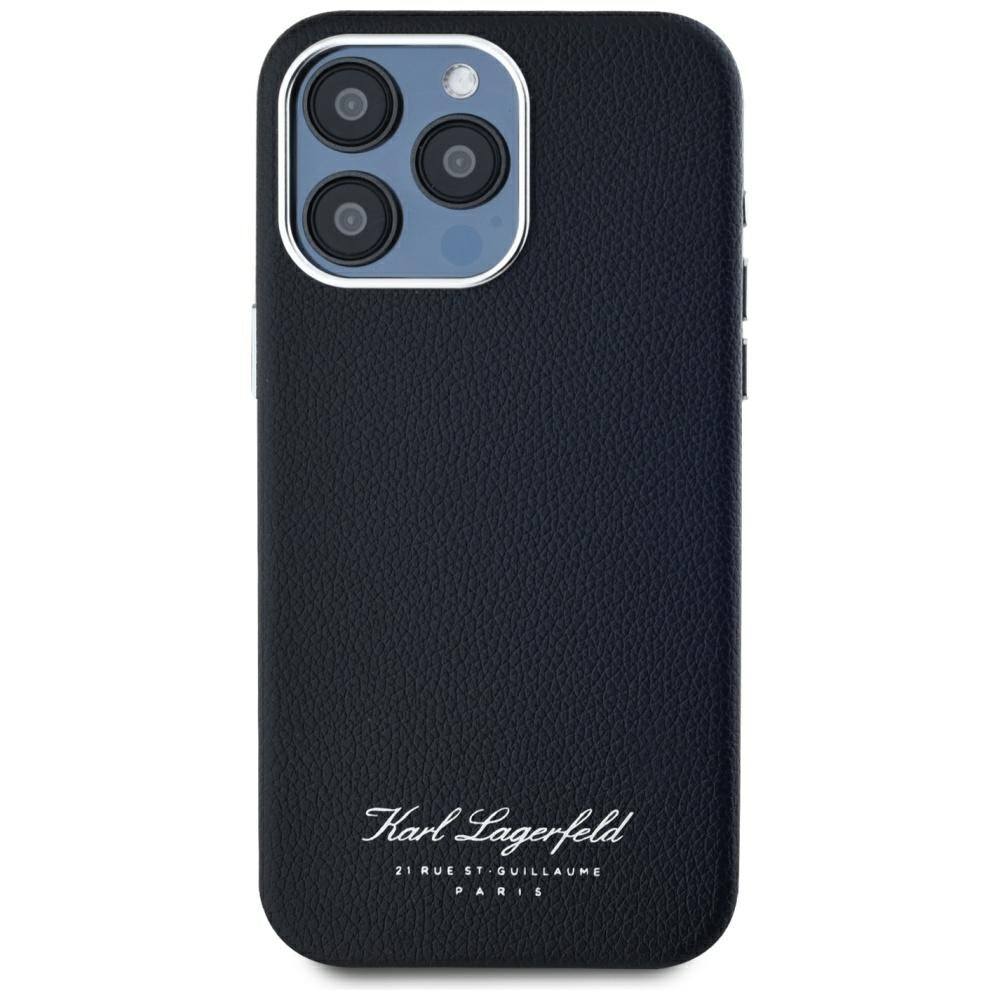 Custodia per Apple iPhone 15 Pro, Karl Lagerfeld, Grained Hotel RSG, Nera
