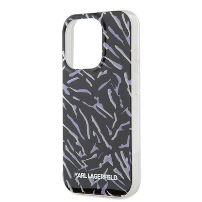Case for Apple iPhone 15 Pro Max, Karl Lagerfeld, Zebra with Cord Strap, Purple