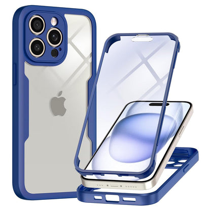 Custodia per Apple iPhone 15 Pro Max, Techsuit, ColorVerse 360, Blu