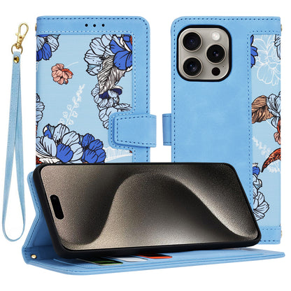Custodia per Apple iPhone 15 Pro Max, Techsuit, FlipCraft, Blu