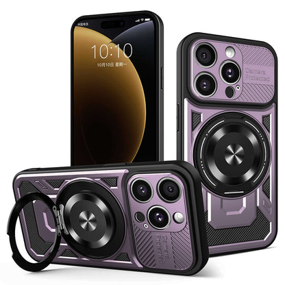 Custodia per Apple iPhone 15 Pro Max, Techsuit, RuggedCam, Viola
