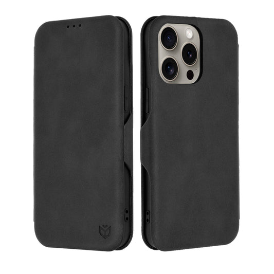 Custodia per Apple iPhone 15 Pro Max, Techsuit, Safe Wallet Plus, Nera