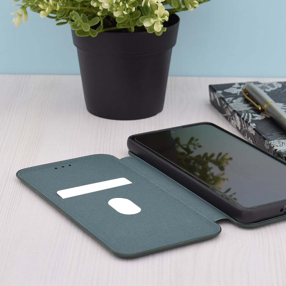 Custodia per Apple iPhone 15 Pro Max, Techsuit, Safe Wallet Plus, Verde