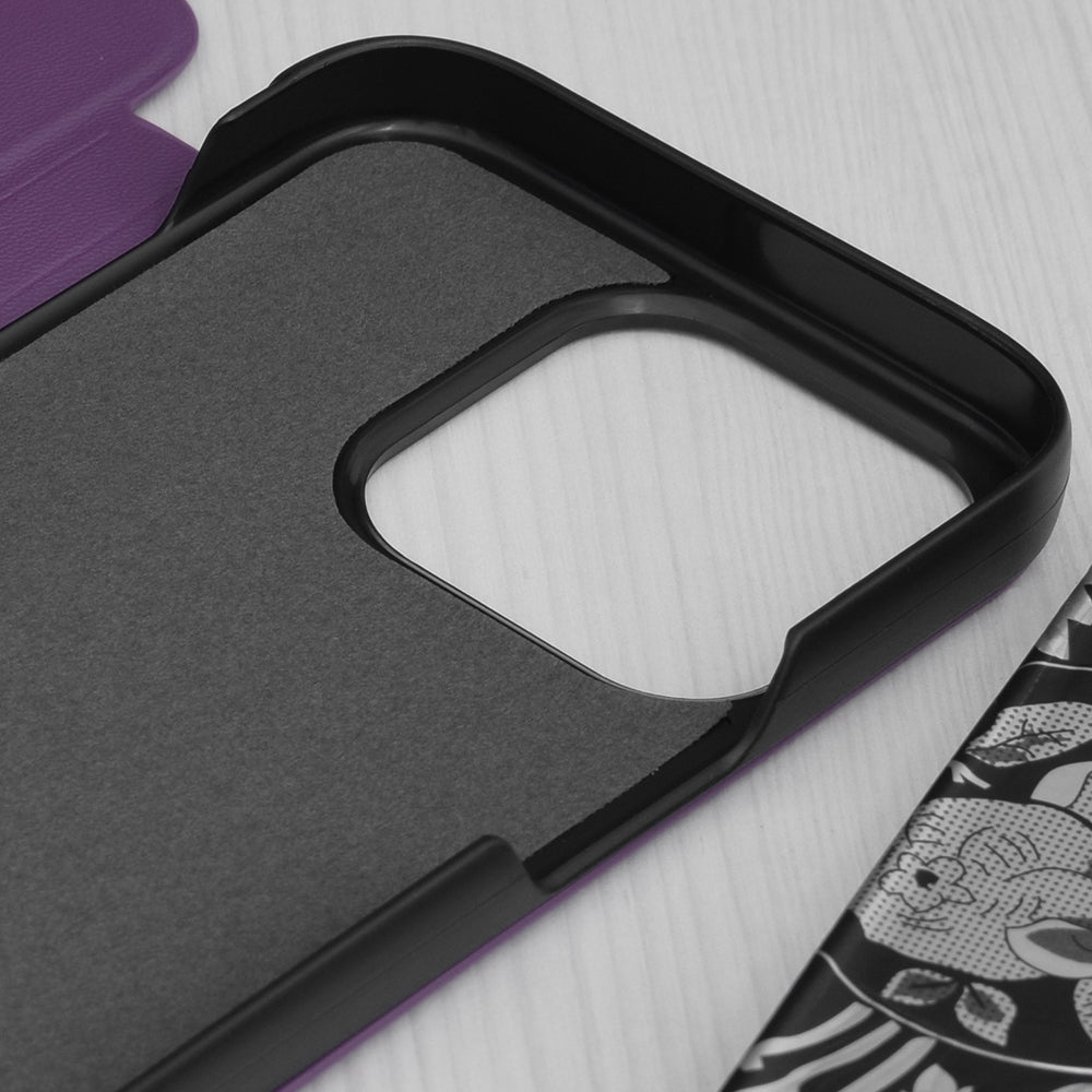 Custodia per Apple iPhone 15 Pro, Techsuit, eFold, Viola