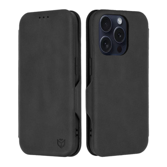 Custodia per Apple iPhone 15 Pro, Techsuit, Safe Wallet Plus, Nera