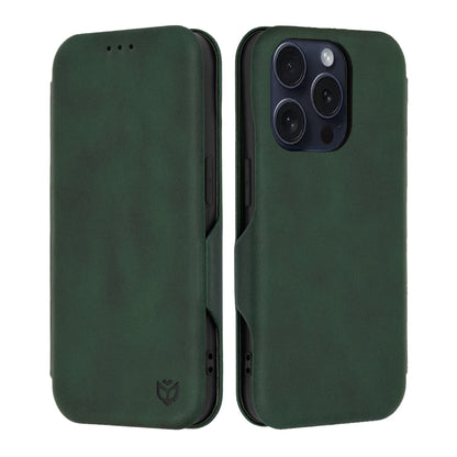 Custodia per Apple iPhone 15 Pro, Techsuit, Safe Wallet Plus, Verde