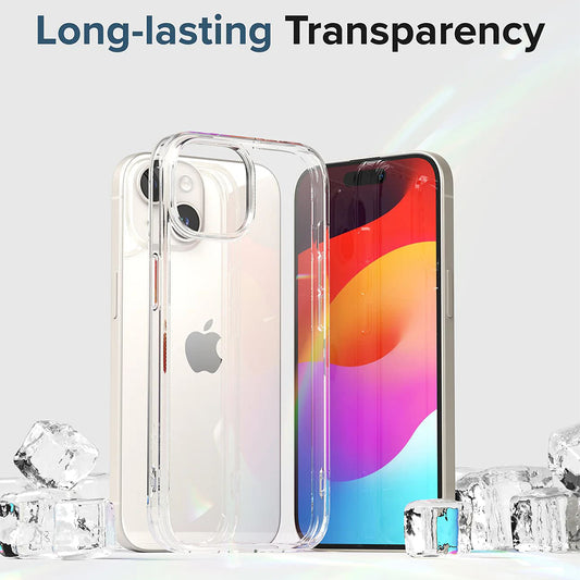 Custodia per Apple iPhone 15, Ringke, Fusion, Trasparente