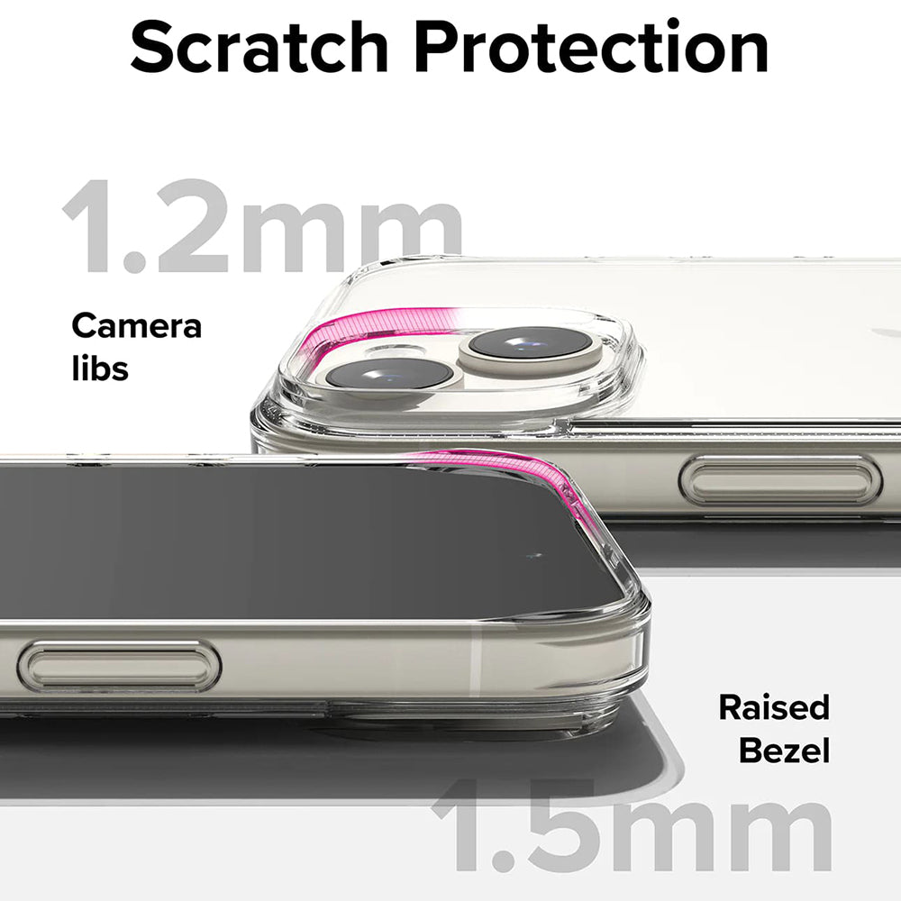 Custodia per Apple iPhone 15, Ringke, Fusion, Trasparente