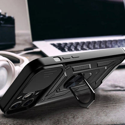 Custodia per Apple iPhone 15, Techsuit, CamShield, Nera