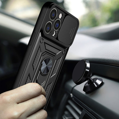 Custodia per Apple iPhone 15, Techsuit, CamShield, Nera