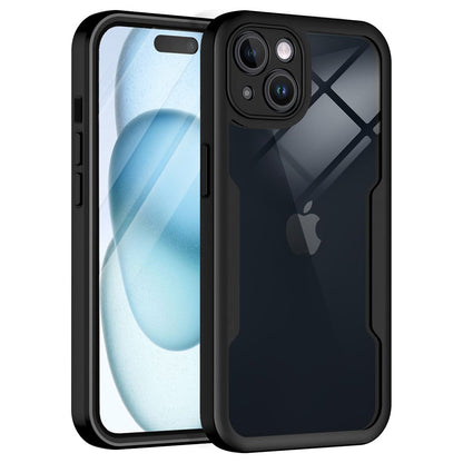 Custodia per Apple iPhone 15, Techsuit, ColorVerse 360, Nera