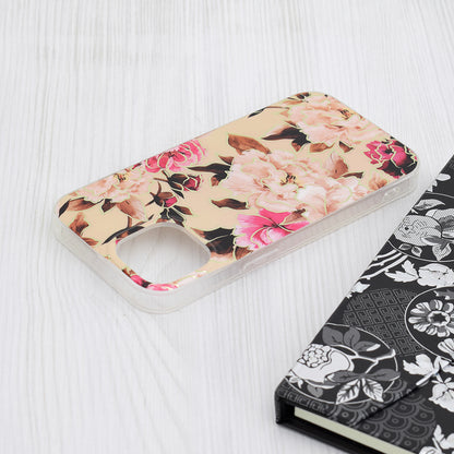 Custodia per Apple iPhone 15, Techsuit, Marble, Beige