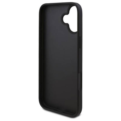 Custodia per Apple iPhone 16, Guess, Logo Triangolo 4G, Nera