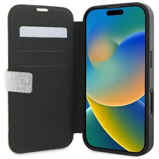 Custodia per Apple iPhone 16 Plus, Guess, 4G Book, Rosa