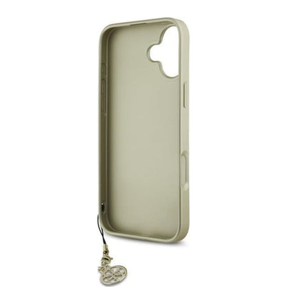 Custodia per Apple iPhone 16 Plus, Guess, 4G Charm, Marrone