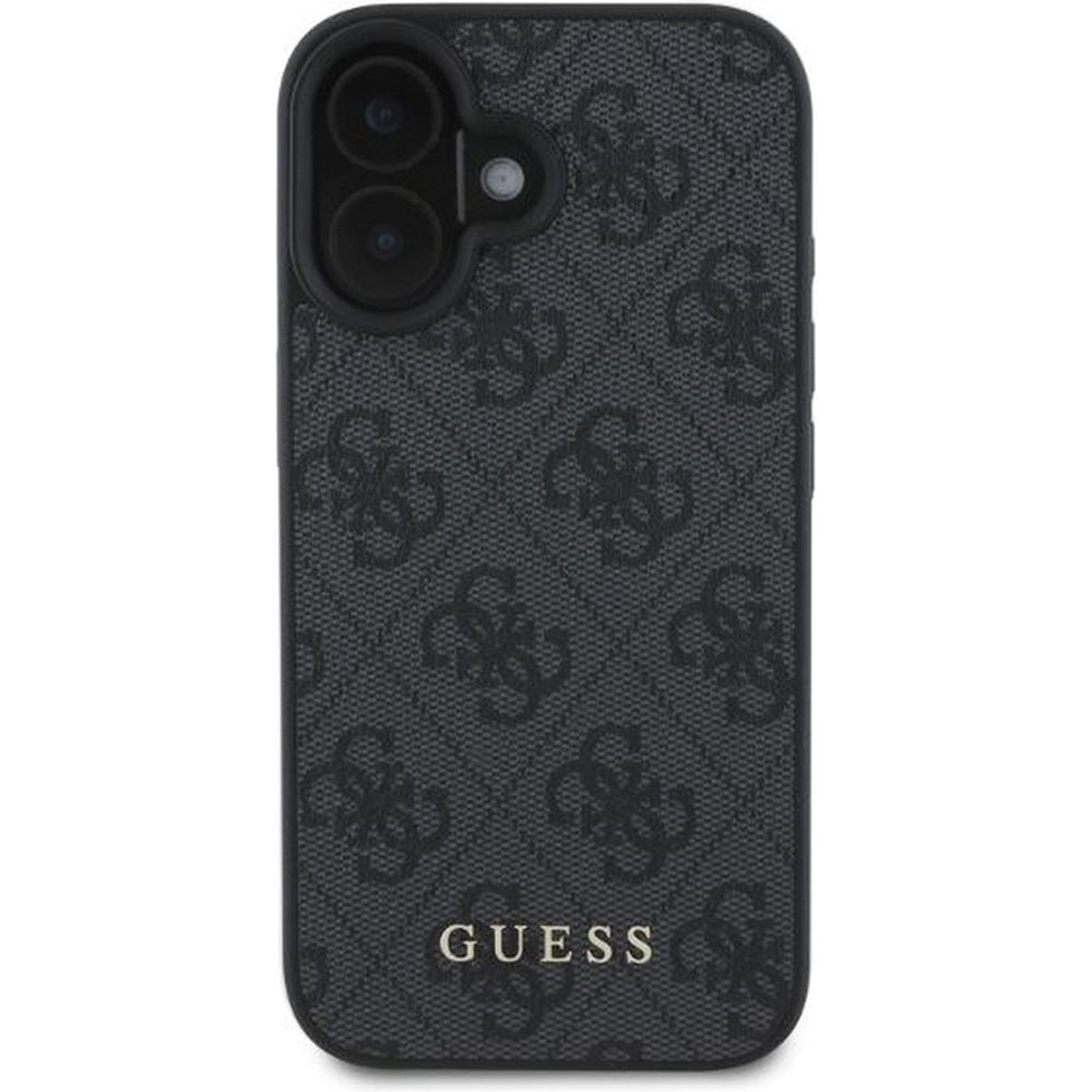 Custodia per Apple iPhone 16 Plus, Guess, 4G Classic, Nera