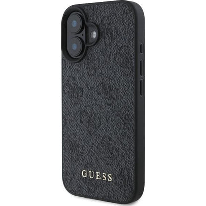 Custodia per Apple iPhone 16 Plus, Guess, 4G Classic, Nera