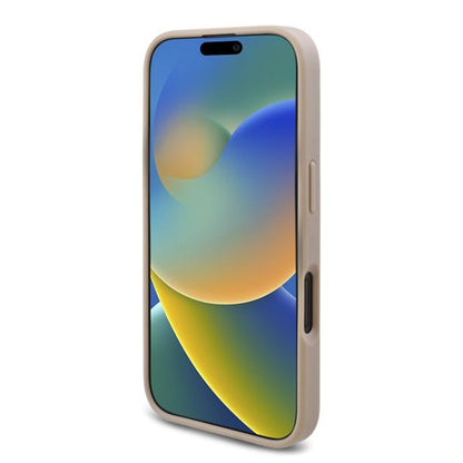 Custodia per Apple iPhone 16 Plus, Guess, 4G Triangle Logo, Bianca