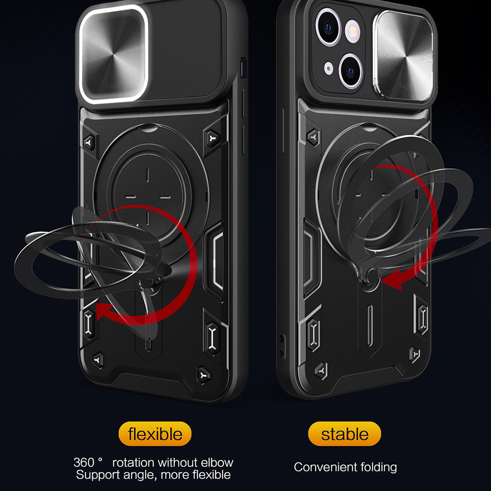 Custodia per Apple iPhone 16 Plus, Techsuit, CamGuard Pro, Nera