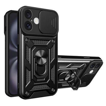 Custodia per Apple iPhone 16 Plus, Techsuit, CamShield, Nera