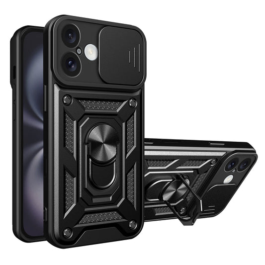 Custodia per Apple iPhone 16 Plus, Techsuit, CamShield, Nera