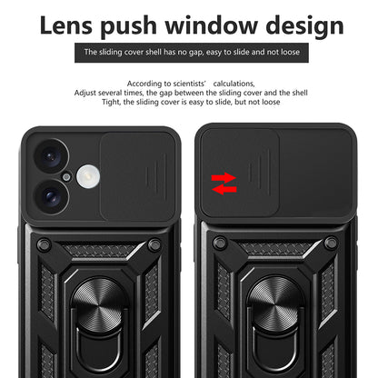 Custodia per Apple iPhone 16 Plus, Techsuit, CamShield, Nera