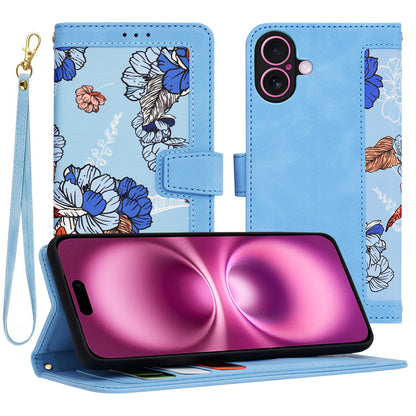 Custodia per Apple iPhone 16 Plus, Techsuit, FlipCraft, Blu
