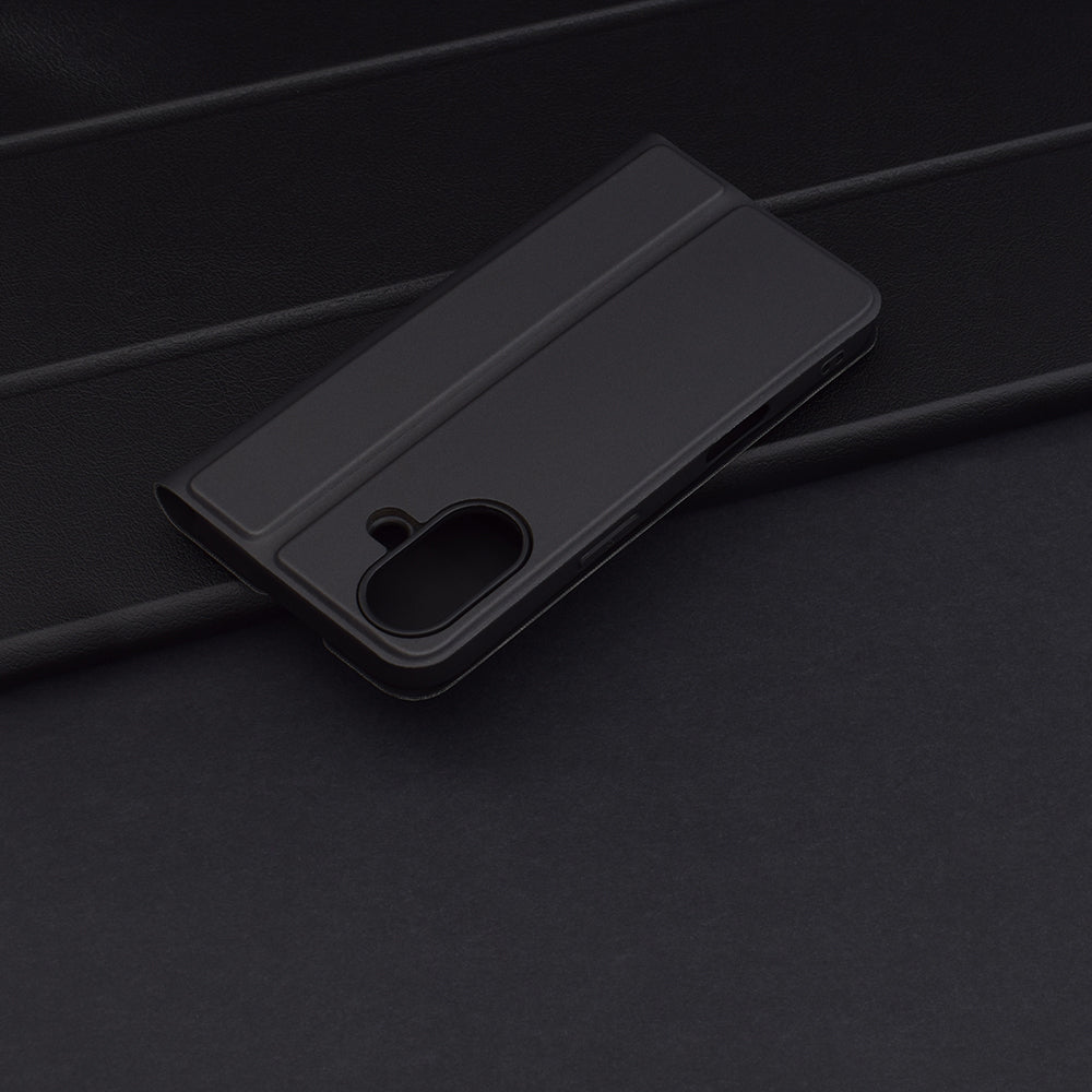 Custodia per Apple iPhone 16 Plus, Techsuit, Magskin Book, Nera