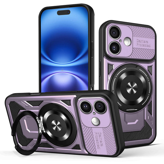Custodia per Apple iPhone 16 Plus, Techsuit, RuggedCam, Viola