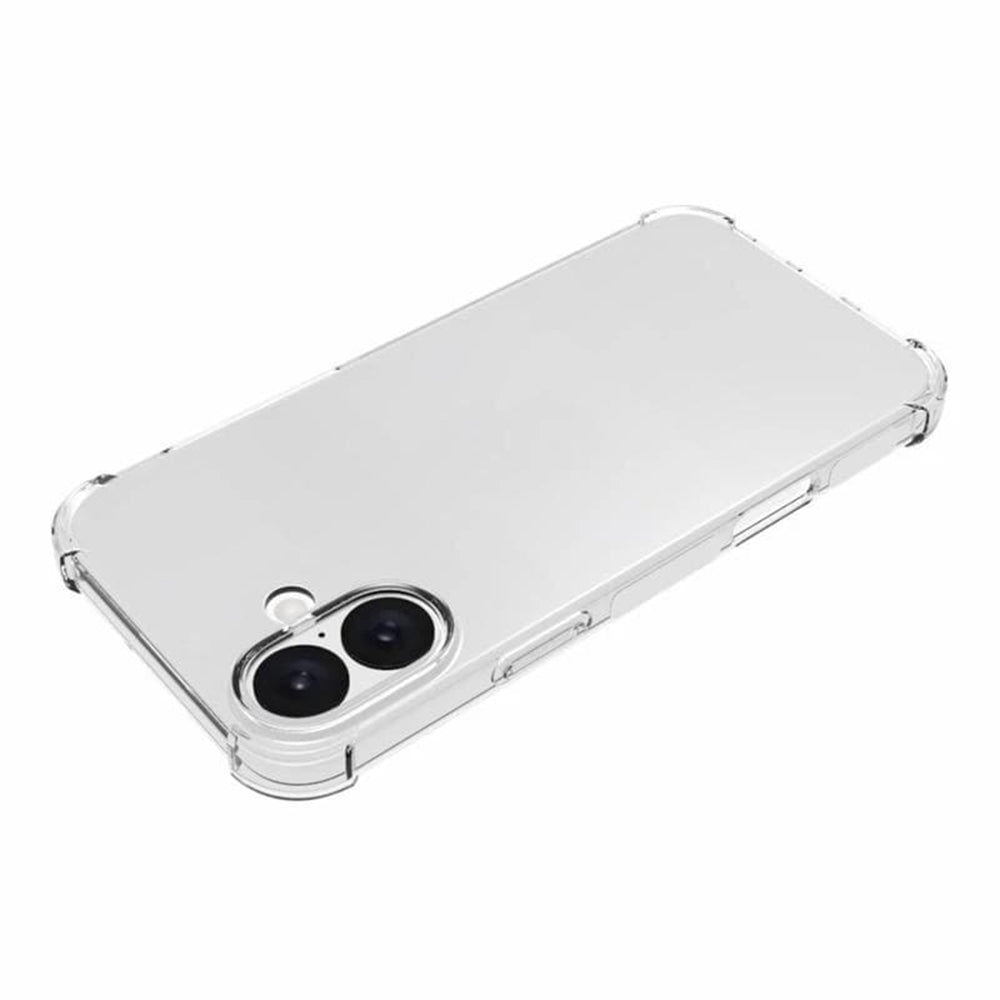 Custodia per Apple iPhone 16 Plus, Techsuit, Shockproof Clear (Foro Grande per Obiettivo), Trasparente