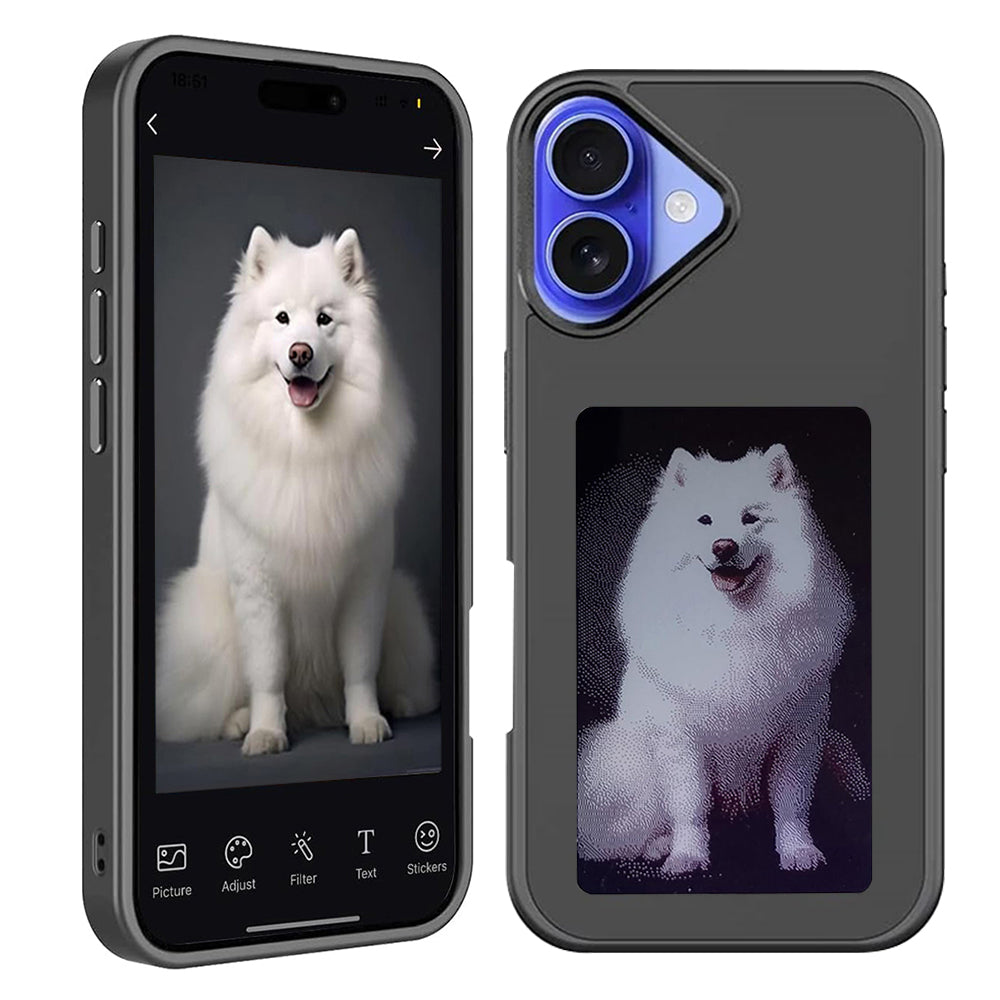 Custodia per Apple iPhone 16 Plus, Techsuit, SmartScreen NFC, Nera