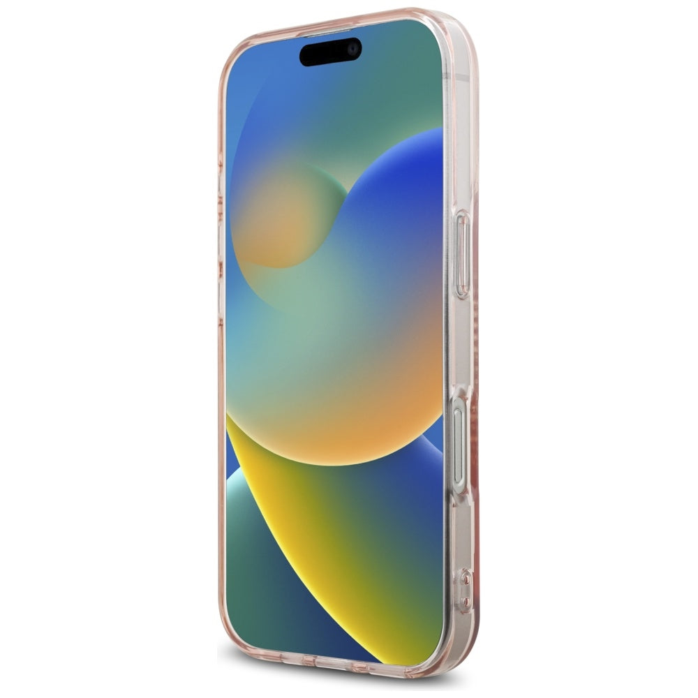 Custodia per Apple iPhone 16 Pro, Karl Lagerfeld, IML Rhinestones Karl's Head, Rosa