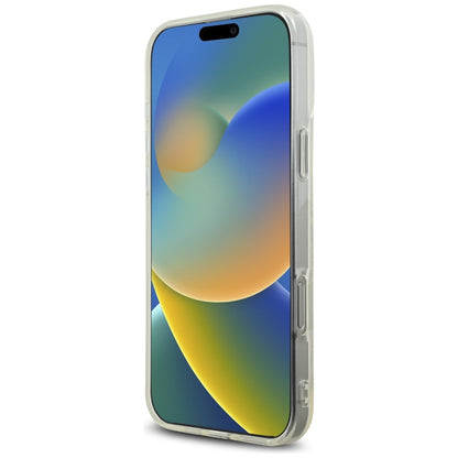 Custodia per Apple iPhone 16 Pro, Karl Lagerfeld, IML Rhinestones Transparent Logo, Trasparente