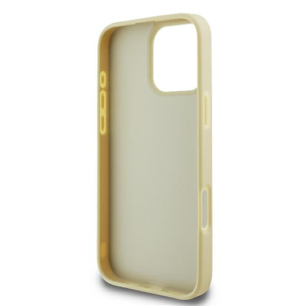 Custodia per Apple iPhone 16 Pro, Karl Lagerfeld, Metal Signature, Dorata