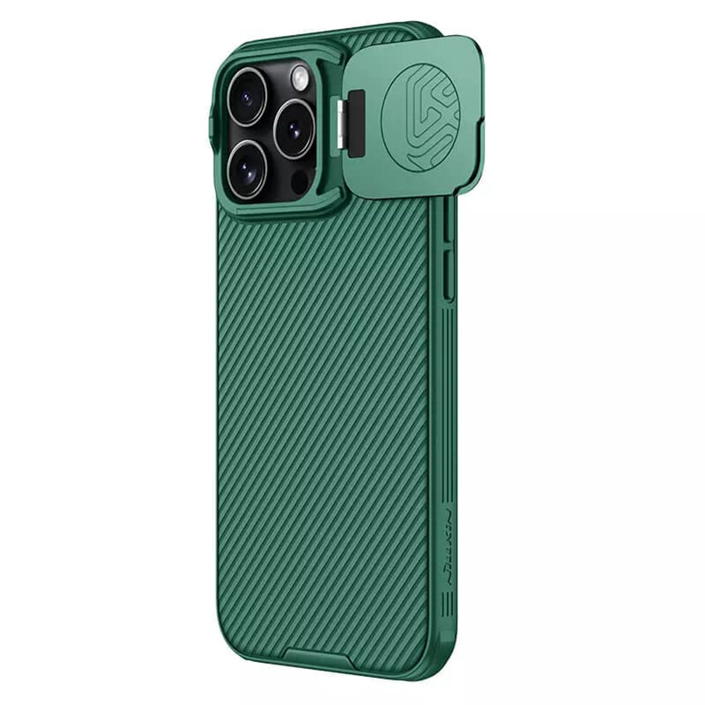 Custodia per Apple iPhone 16 Pro Max, Nillkin, CamShield Prop, Verde