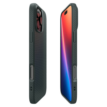 Custodia per Apple iPhone 16 Pro Max, Spigen, Liquid Air, Verde